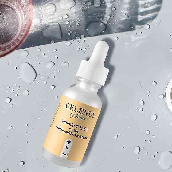Сироватка з вітаміном С 12.5%+ OATS+ніацинамід Celenes 30 мл Київ