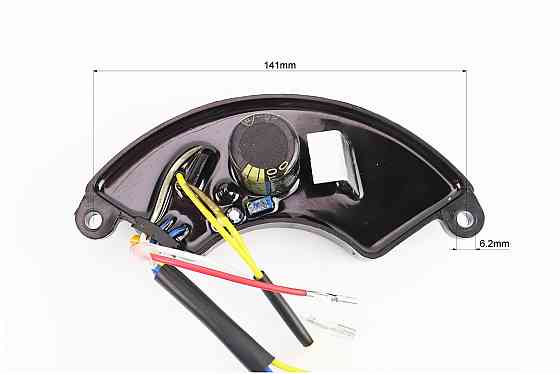 Реле напруги AVR трифазне 4-6кВт (корпус - сегмент, пластик, контакти - 2 "мама" + 2 "тато" + 4 "тато", 250V, 470µF) Київ