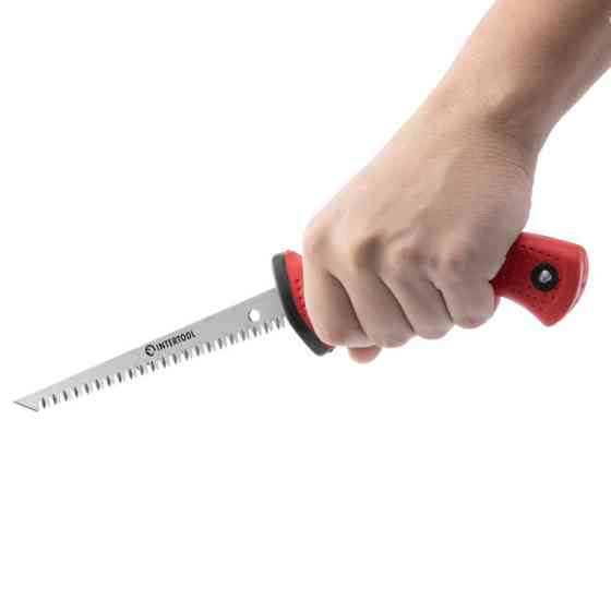 Ножовка для гипсокартонных плит, 150 мм, 7 зуб/дюйм INTERTOOL HT-3121 Киев