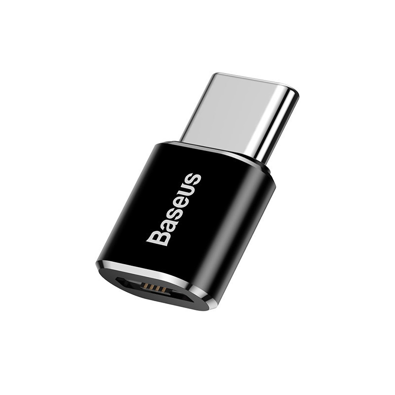 Адаптер Baseus Micro Female To Type-C Male Adapter Converter Black Київ - фото 4