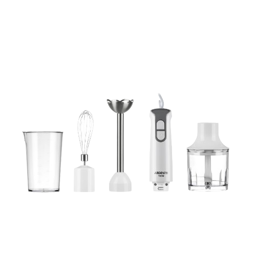 Блендер погружний 700W + подрібнювач 0.3л + вінчик + чаша 600мл білий HBL-1430 Ardesto Житомир - фото 6