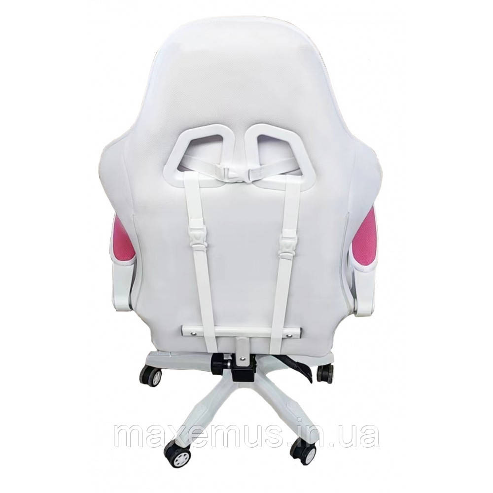 Геймерское кресло Bonro 8 0 7 розово-белое компьютерное игровое кресло для дома и работы Мостиска - изображение 14
