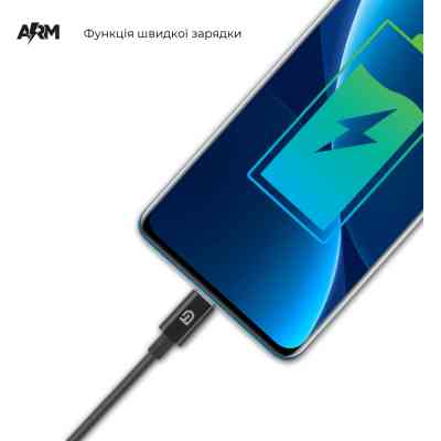 Дата кабель USB-C to USB-C 1.2.0m ABMM093BL black Armorstandart (ARM64371) Винница