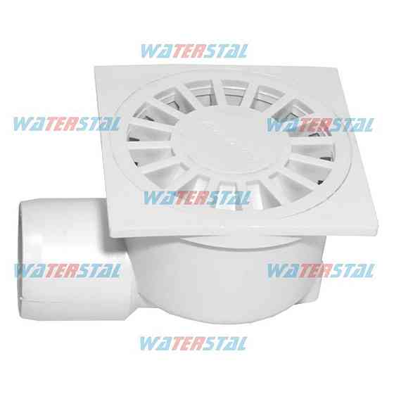 Трап 100*100 мм, бічне відведення Ø50, пластиковий ″ Waterstal″ (YS 410) Київ