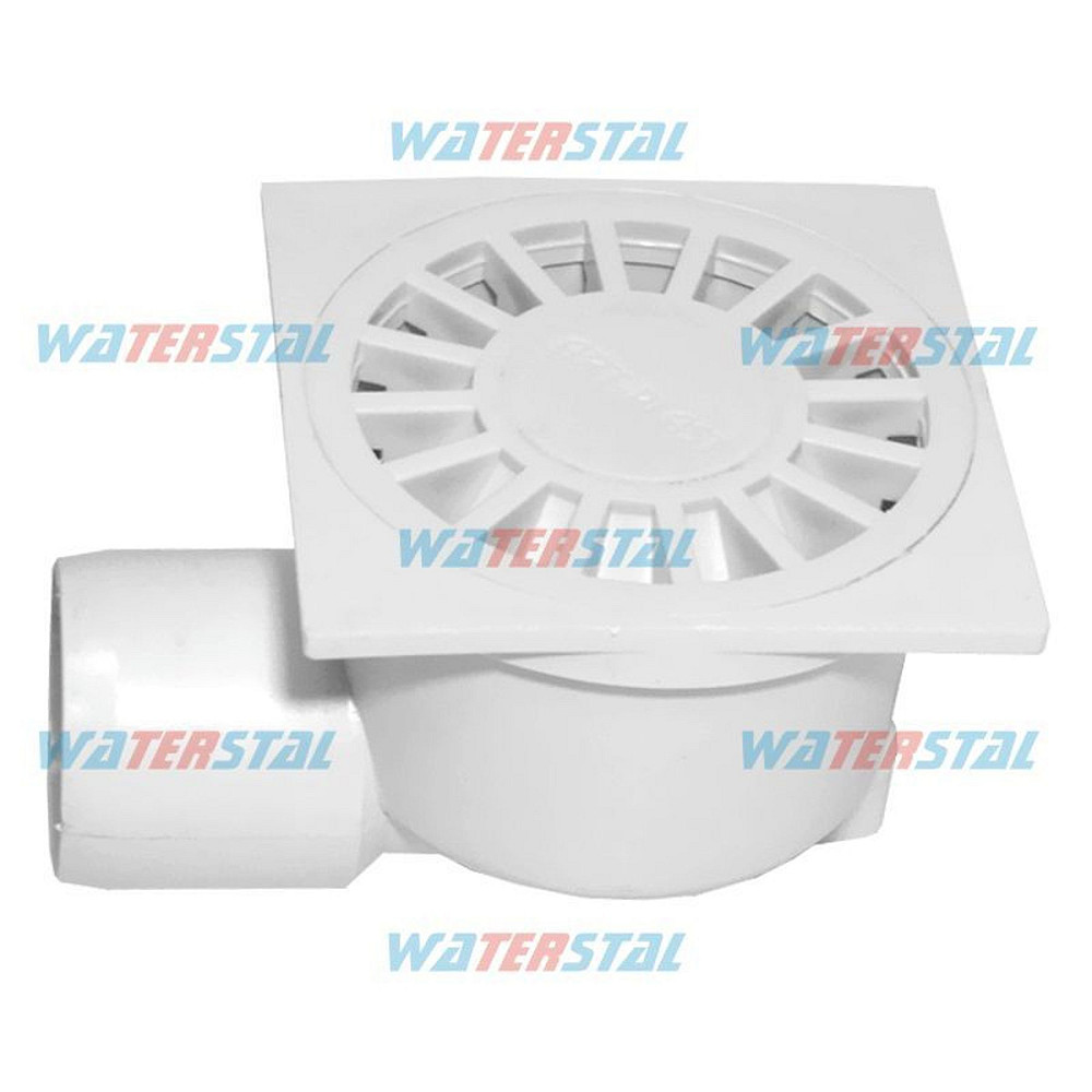 Трап 100*100 мм, бічне відведення Ø50, пластиковий ″ Waterstal″ (YS 410) Тернопіль - фото 1