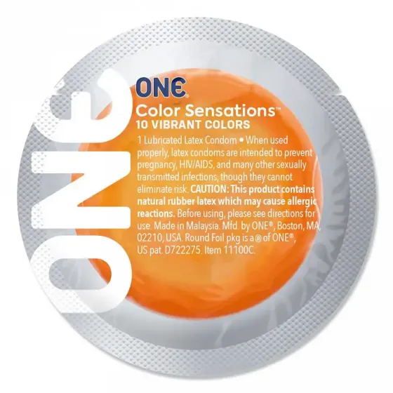 Презерватив ONE Color Sensations - ONE trip tot cloud nine (Orange) 1 шт Львів