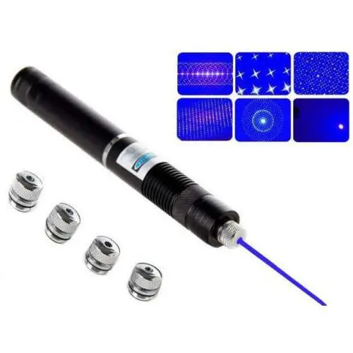 Лазерная указка YX-B008 50000mW с насадками (Синий луч) Винница - изображение 5