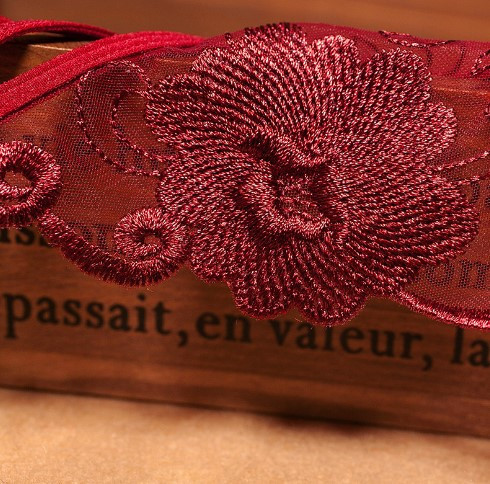 Стрінги з розрізом жіночі універсальний бордовий Київ - фото 5