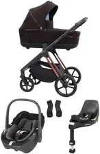 Дитяча коляска Espiro Miloo – zestaw 4w1 – z fotelikiem Maxi-Cosi Pebble 360 i bazą Familyfix 360 – 208 Excelent Chocolate Київ