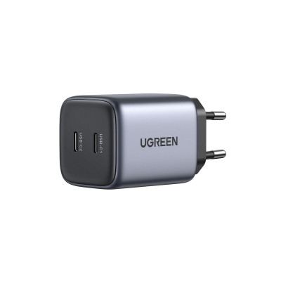 Зарядний пристрій Ugreen 2xUSB 40W GAN (Type-C 25W+20W) PD CD294 White (90573) Вінниця - фото 1