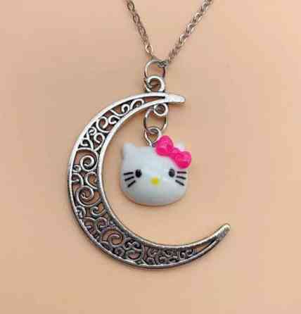 Бижутерия hello kitty кулон с цепочкой 44 см разноцветный Киев