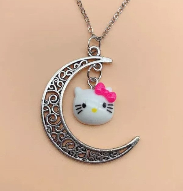 Бижутерия hello kitty кулон с цепочкой 44 см разноцветный Киев - изображение 1