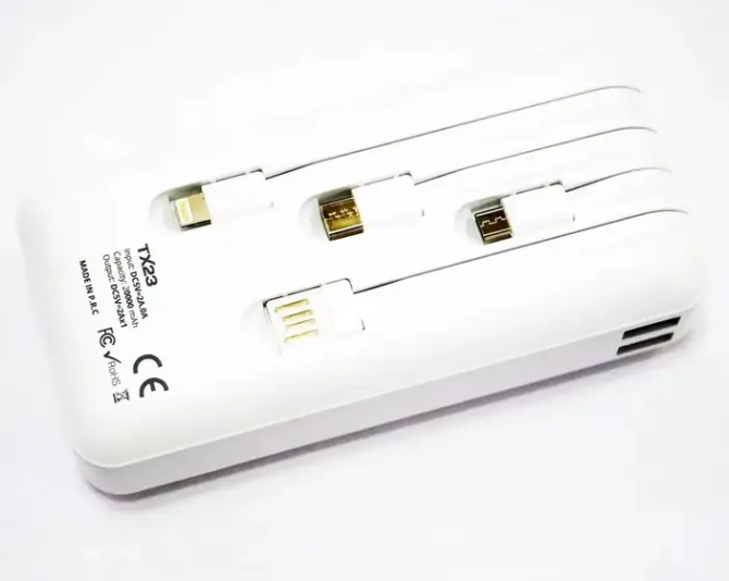 Внешний портативный аккумулятор Sertec Power Way TX23 20000 mAh (Белый) Винница - изображение 9