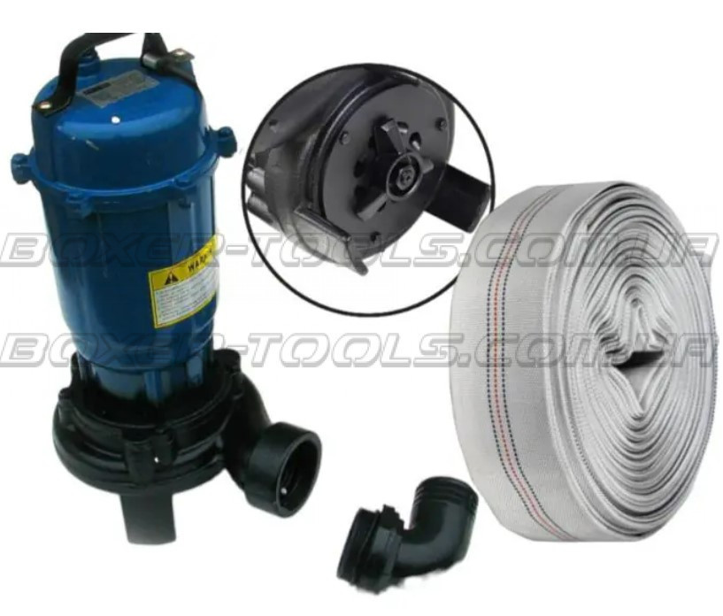 Занурювальний Насос Фекальний 3950 Вт. Пожежний Рукав Ø5.08 см 2”дюйма  - 20 Мтр Одеса - фото 2