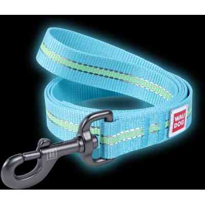 Поводок для собак WAUDOG Nylon светонакопительный S, Ш 15 мм фиолетовый (45662) Винница