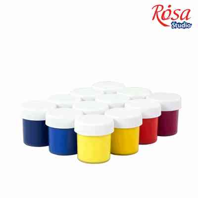 Гуашевые краски Rosa Studio Classic 12 цветов по 20 мл (4823098527039) Винница