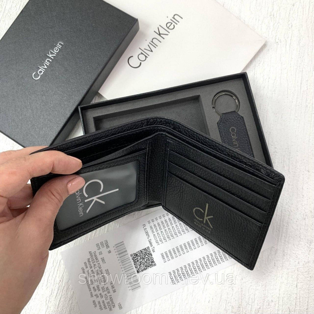 Чоловіче шкіряне портмоне в подарунковій упаковці Ск (8875-2) Київ - фото 7