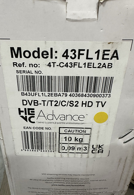 Телевизор Sarp 43 дюйма. Харьков - изображение 1