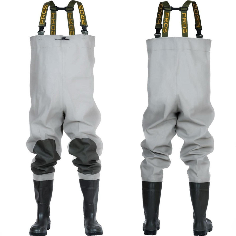 Водонепроницаемые Заброды (Комбинезон) усиленные с карманом для рыбалки PROS 