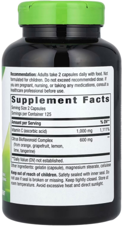 Витамин С с биофлавоноидами Natures Way Vitamin C with Bioflavonoids 250 капс Киев