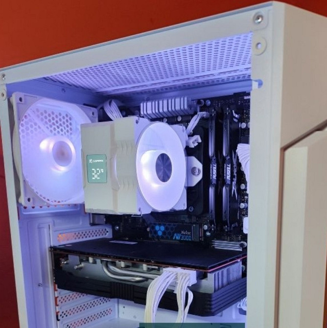 Компьютер Игровой ПК Белый , R5 5600 RX5700XT, 32Gb. 3200 , 512Gb. NVME. Киев - изображение 3
