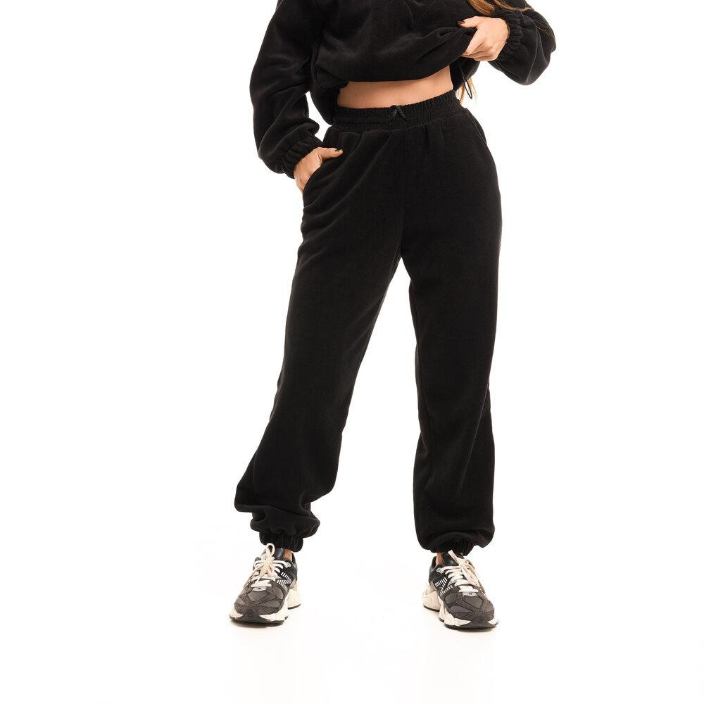 Чорний костюм зимовий флісовий. Жіночий теплий костюм Pobedov Huggi жіночий Київ - фото 5