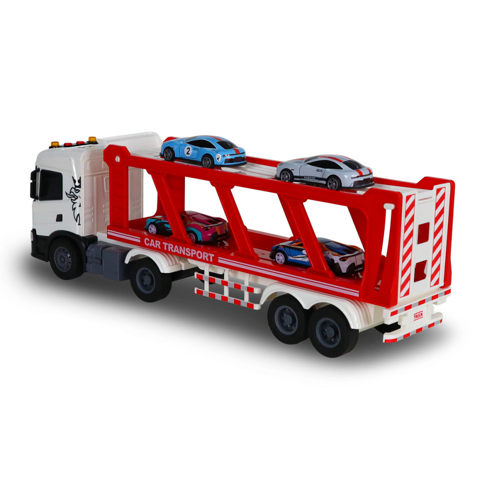Ігровий набір серії Large Truck – Автоперевізник Scania (4 машини, світло, звук) Дніпро - фото 8