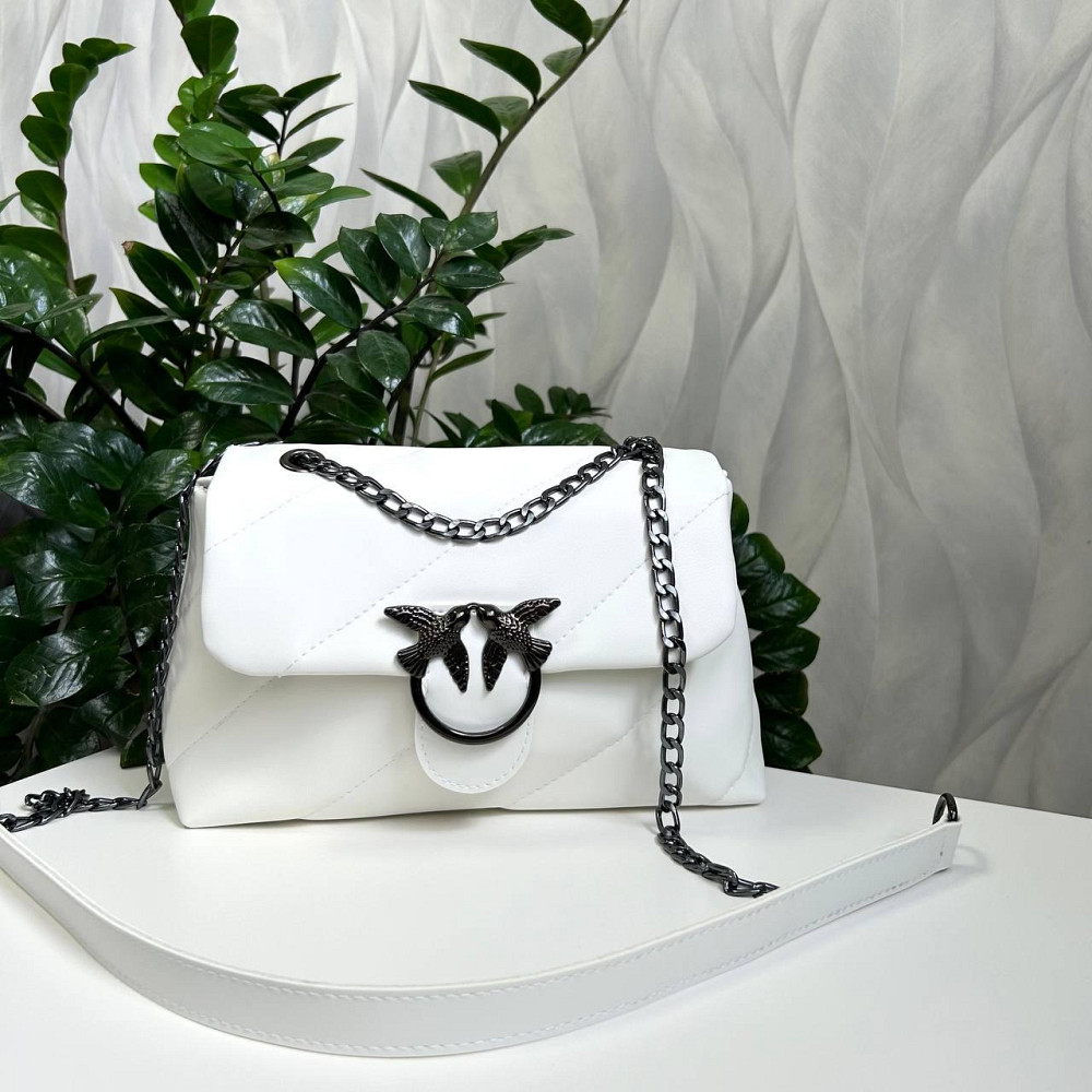 Брендова жіноча сумка. Жіноча біла сумка маленька через плече. 873 Київ - фото 1