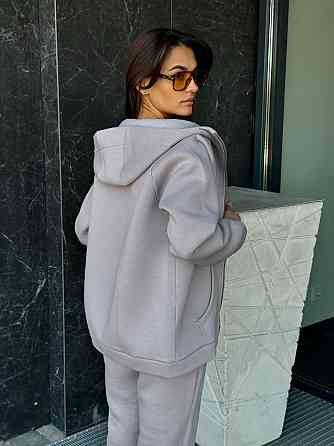 Жіночий теплий костюм на флісі Сірий 46/48 Харків