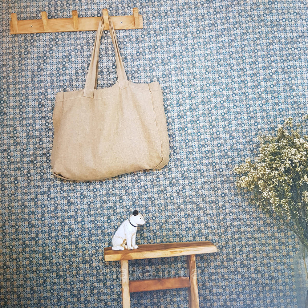 Шпалери вінілові на флізелін Caselio Mystery 0.53х10 м геометрія яскраві фігури золотисті на синьому Київ - фото 2