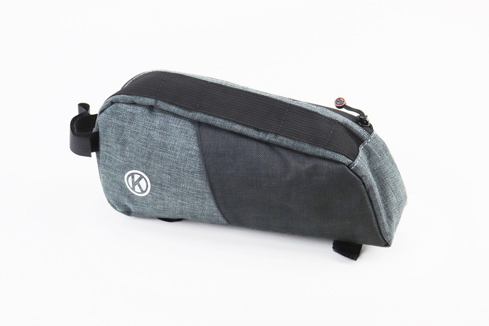 Сумка на раму 250х110х60мм, кріпл. на липучці, сіро-чорна Киев - изображение 1