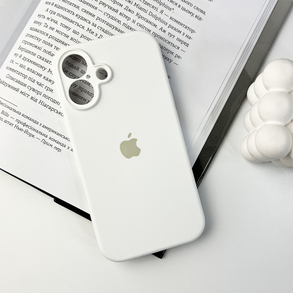 Чохол для смартфона Silicone Full Case AA Camera Protect for Apple iPhone 16 8,White Київ - фото 7