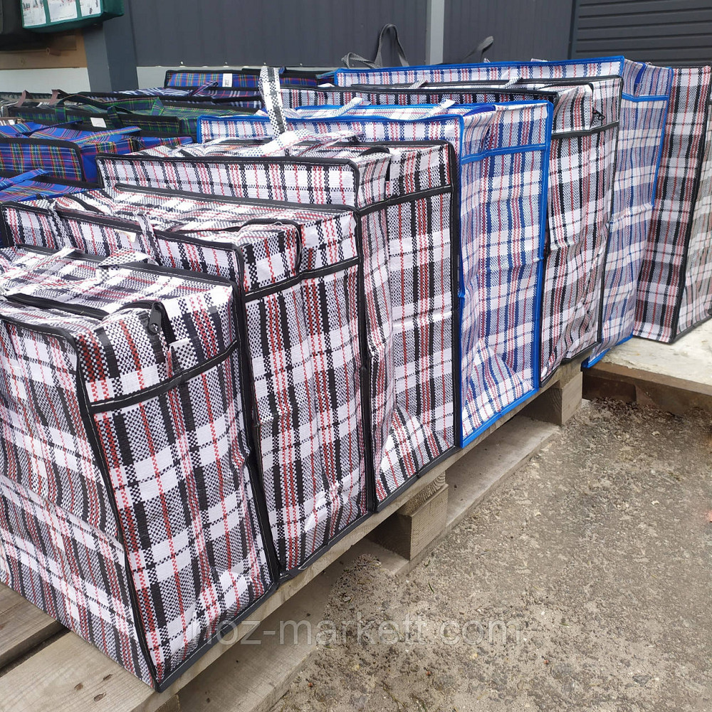 Сумка хозяйственная с молнией 50 х 55 х 25 см 6 шт упаковка К3 Харьков - изображение 6