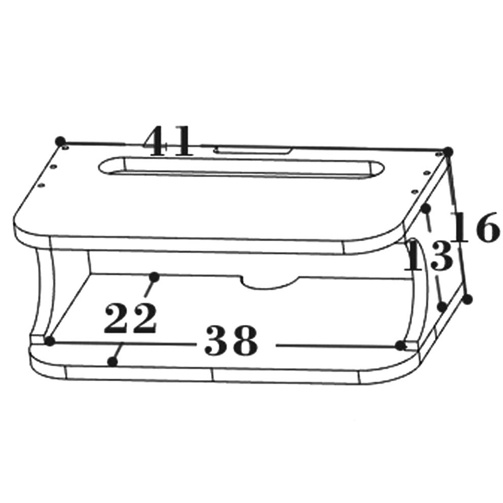 Полиця для роутера "Тарту 38" каррі Миколаїв - фото 2