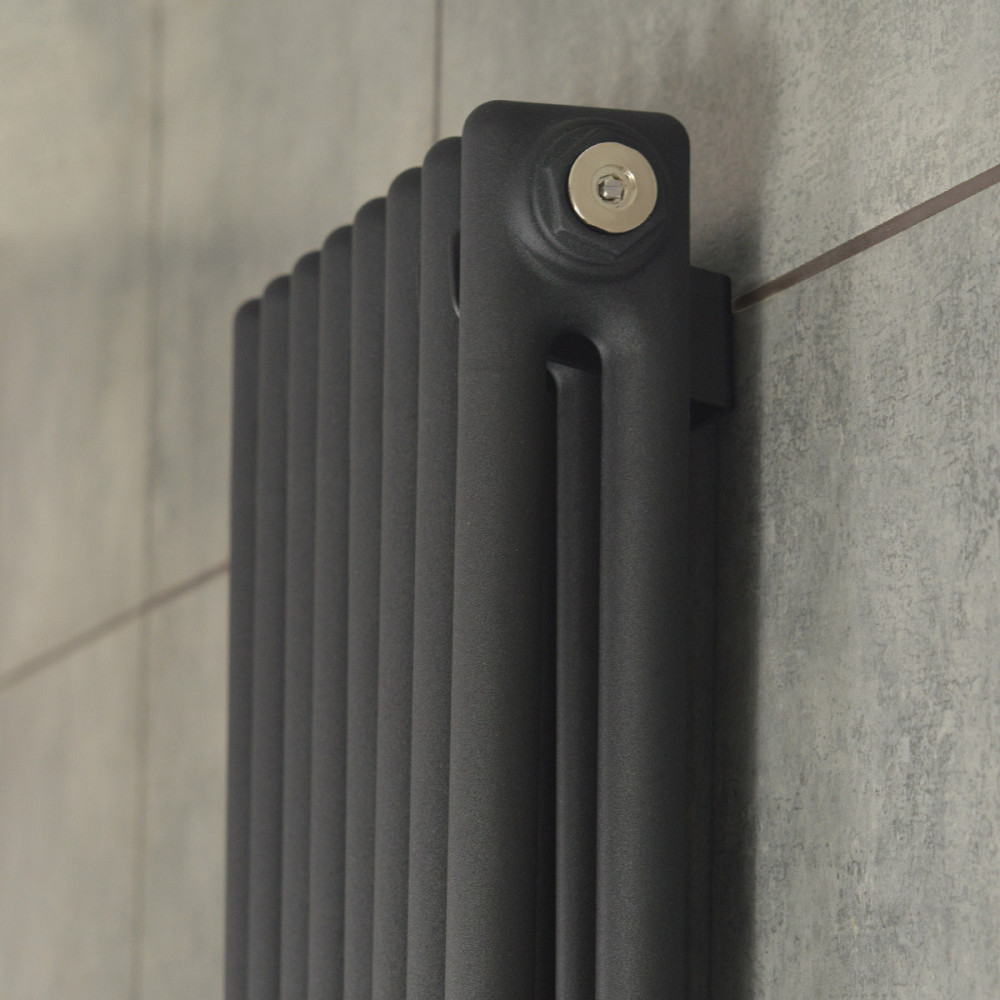 Вертикальний радіатор Calidum 2-8 380х1800, anticor, чорний муар Київ - фото 6