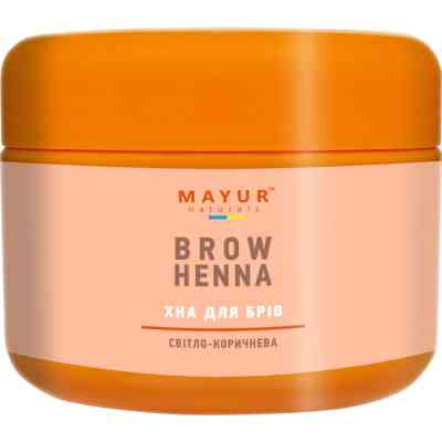 Хна Mayur для бровей Светло-коричневая 10 г (4820189560418) Винница
