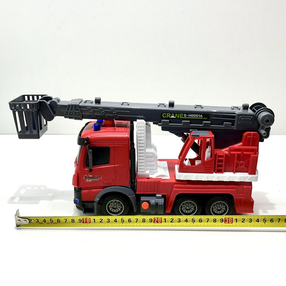 Спецтехніка Пожежна машинка звук підсвічування 35см Червона (687-55 C) Чернігів - фото 10