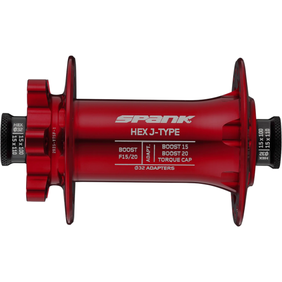 Втулка передняя SPANK HEX J-TYPE Boost F15/20, Red Киев
