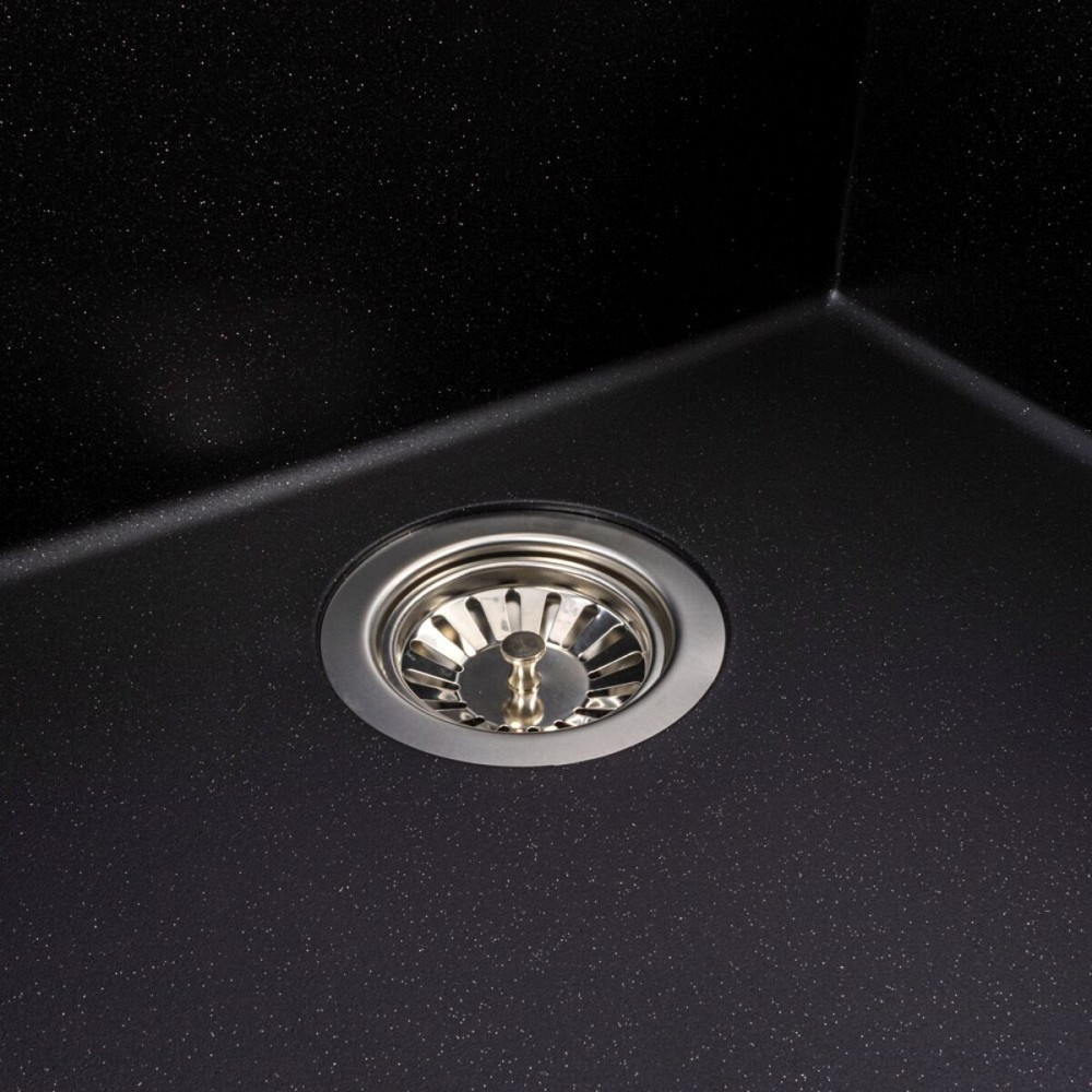 VALESO Гранітна мийка VALESO GALAX 5050 матова Чорний металік Київ - фото 6