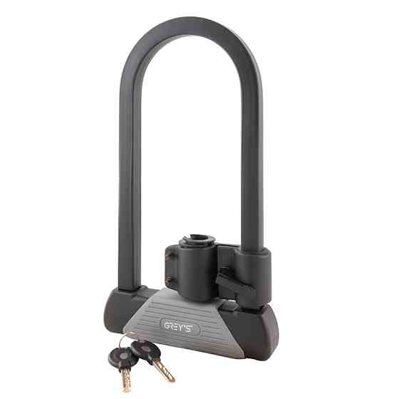Велозамок Grey's скоба U-lock з кріпленням 16*180*340мм Львів