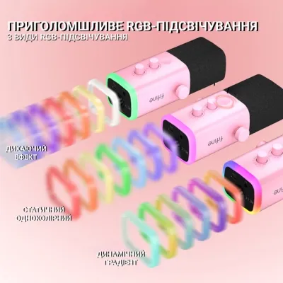 Мікрофон Fifine TAM8P USB/XLR Pink (TAM8P) Вінниця - фото 2