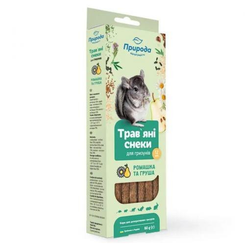 Трав’яні снеки Природа «Ромашка та груша» для гризунів, 60 г Вінниця - фото 1