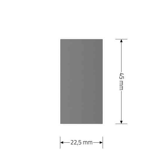 Заглушка для розетки LIVOLO, сіра, модуль 22.5×45 мм, 0.5 поста (VL-FCMB-1IP) Коломыя
