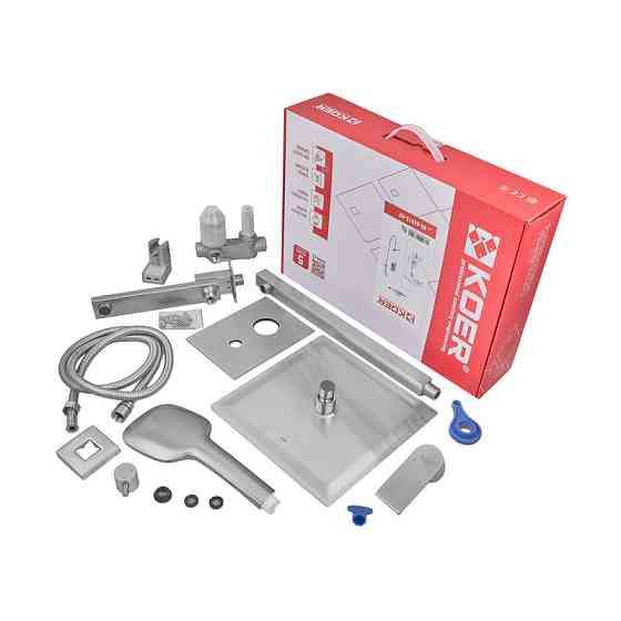 Вбудована душова система Koer KI-66015-02 (з нерж. сталі) (Колір нерж) (KR4785) Київ