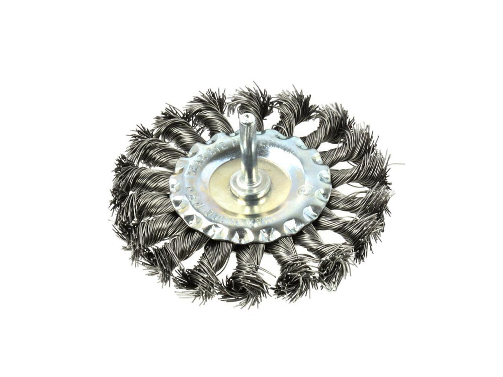 Дриля Щітка дротяна "GEKO" радіальна зі стальних сплетених дротиків 100мм Киев - изображение 1