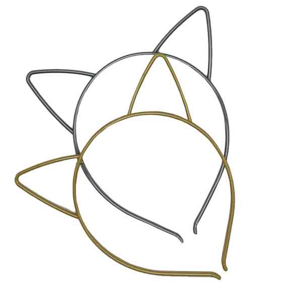 Обідок для волосся "Вушка" 0106-205, 12 штук Вінниця