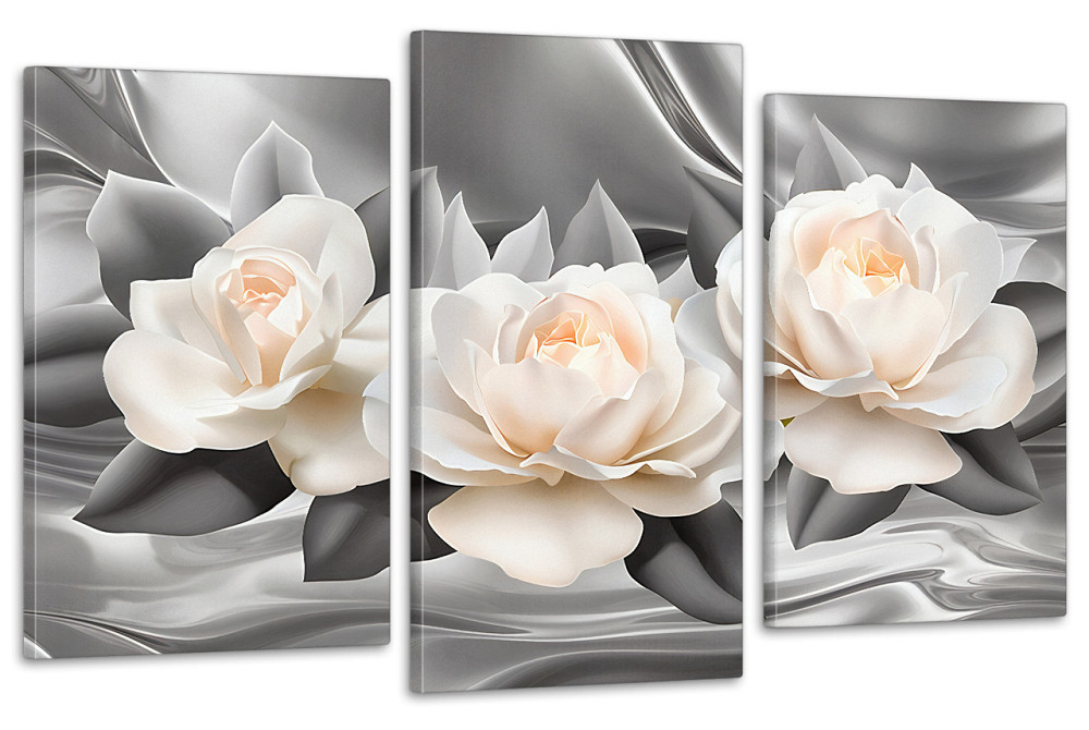 Модульная картина в гостиную / спальню Ніжні Троянди  Art-666_3 100x150 см Киев - изображение 1