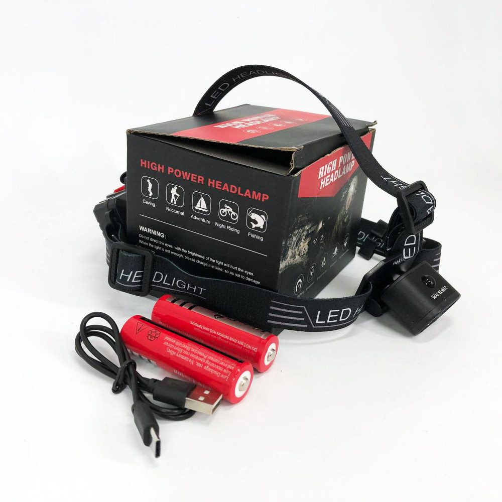 Потужний універсальний акумуляторний налобний ліхтар Police, Тактичний ліхтар з ремінцем для голови CX-99 Львів - фото 1