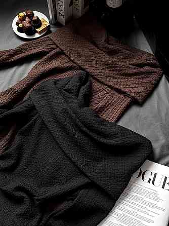 Женское элегантное нежное платье из нежного трикотажа букле Черный Одесса