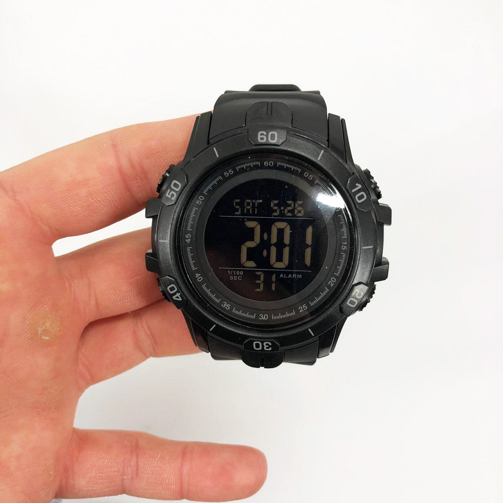 Чоловічі годинники з пластиковим ремінцем SKMEI 1475BK BLACK, Годинники військової тематики CD-46 Івано-Франківськ - фото 5